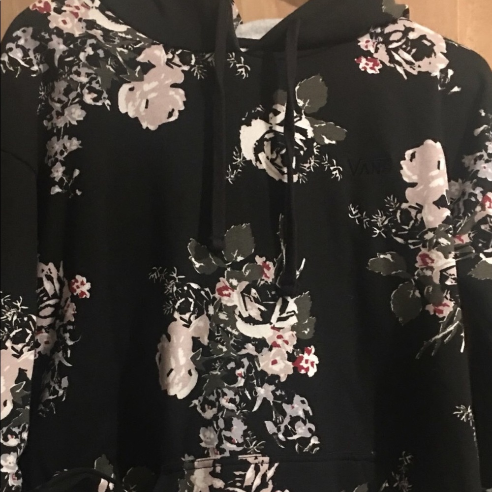 Vans Floral Pullover Sweater Hoodie